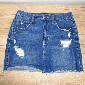 Women's Size 10 Aeropostale High Rise Jean Mini Skirt